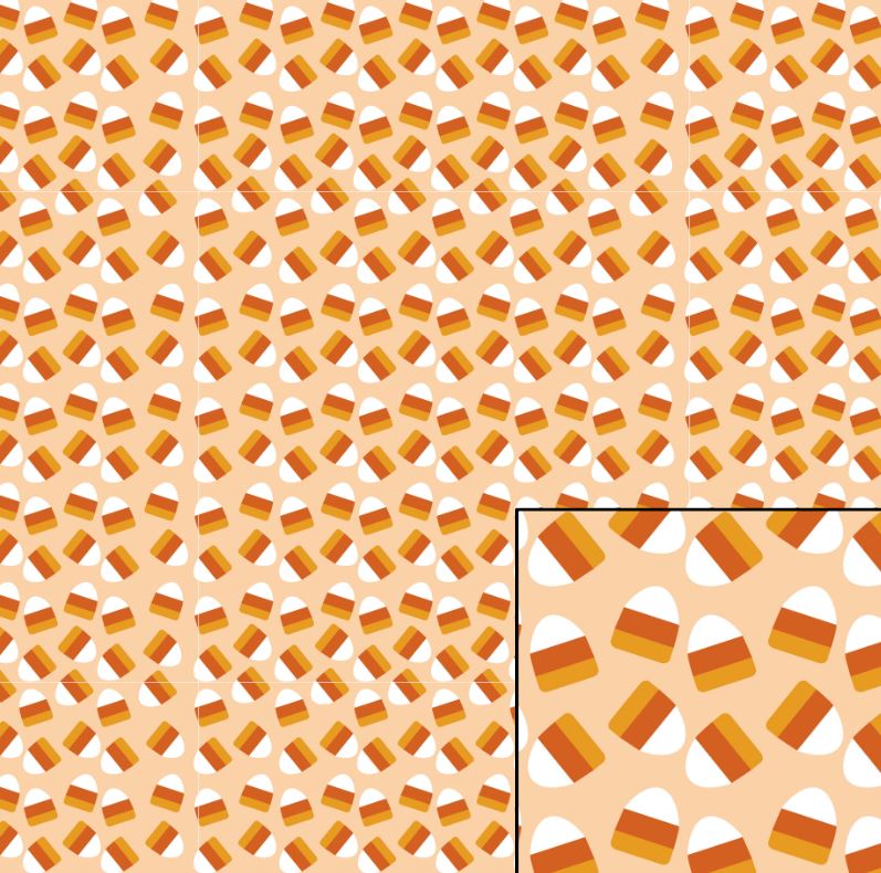 Digital Pattern Paper – Scattered Candy Corn