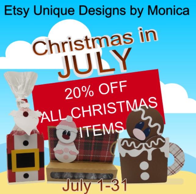 Christmas in July 20% off