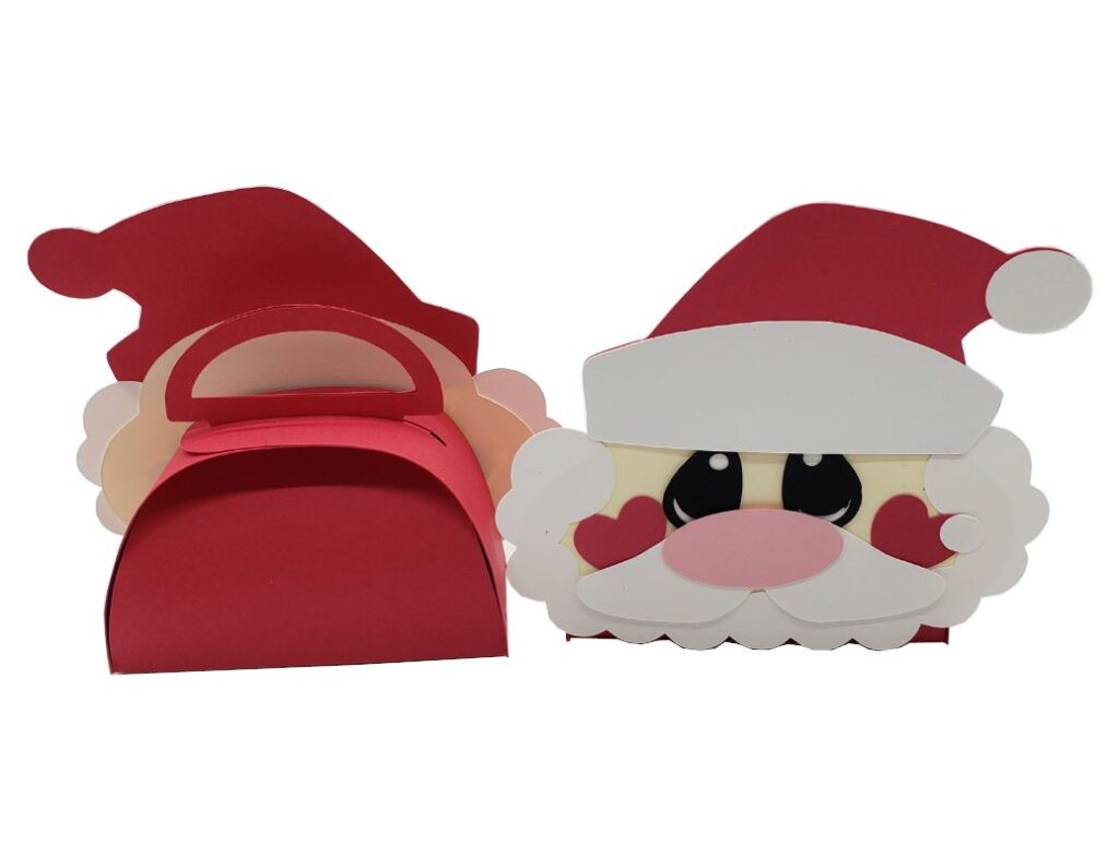 3D – Christmas Favor Bag (Reindeer, Gingerbread,  Santa, Snowman)