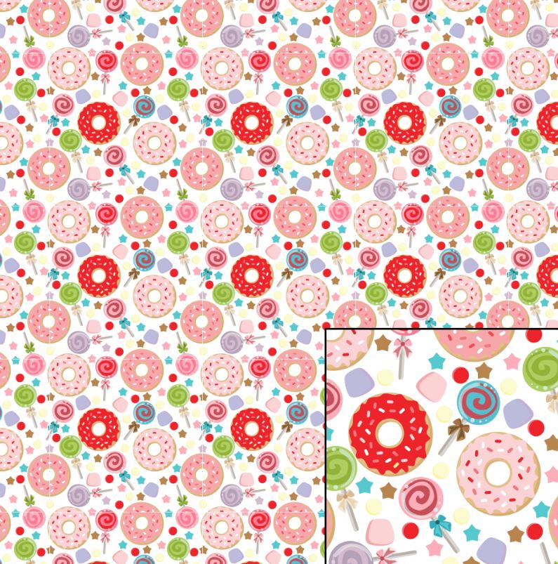 Digital Pattern Paper – Sweet Snacks: D-372523