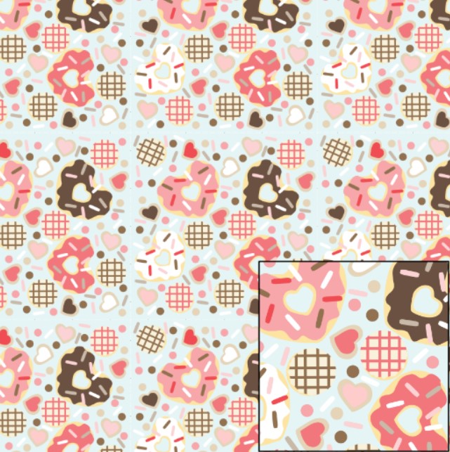 Digital Pattern Paper – Desserts is Love – D-1240745