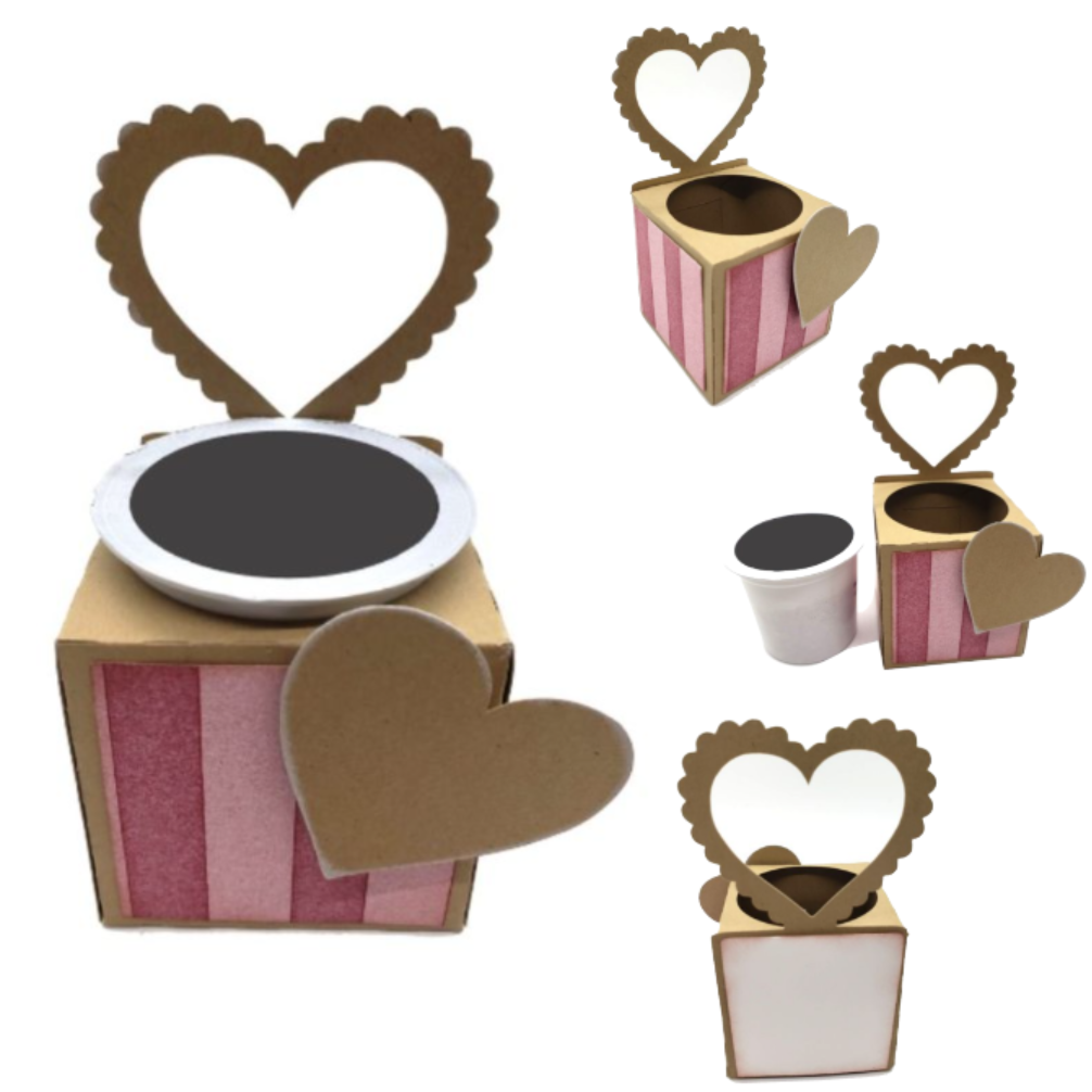 Single Heart K Cup Box